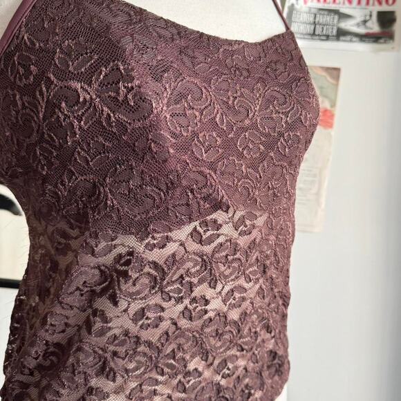 Vintage brown lace camisole - Picture 2 of 5
